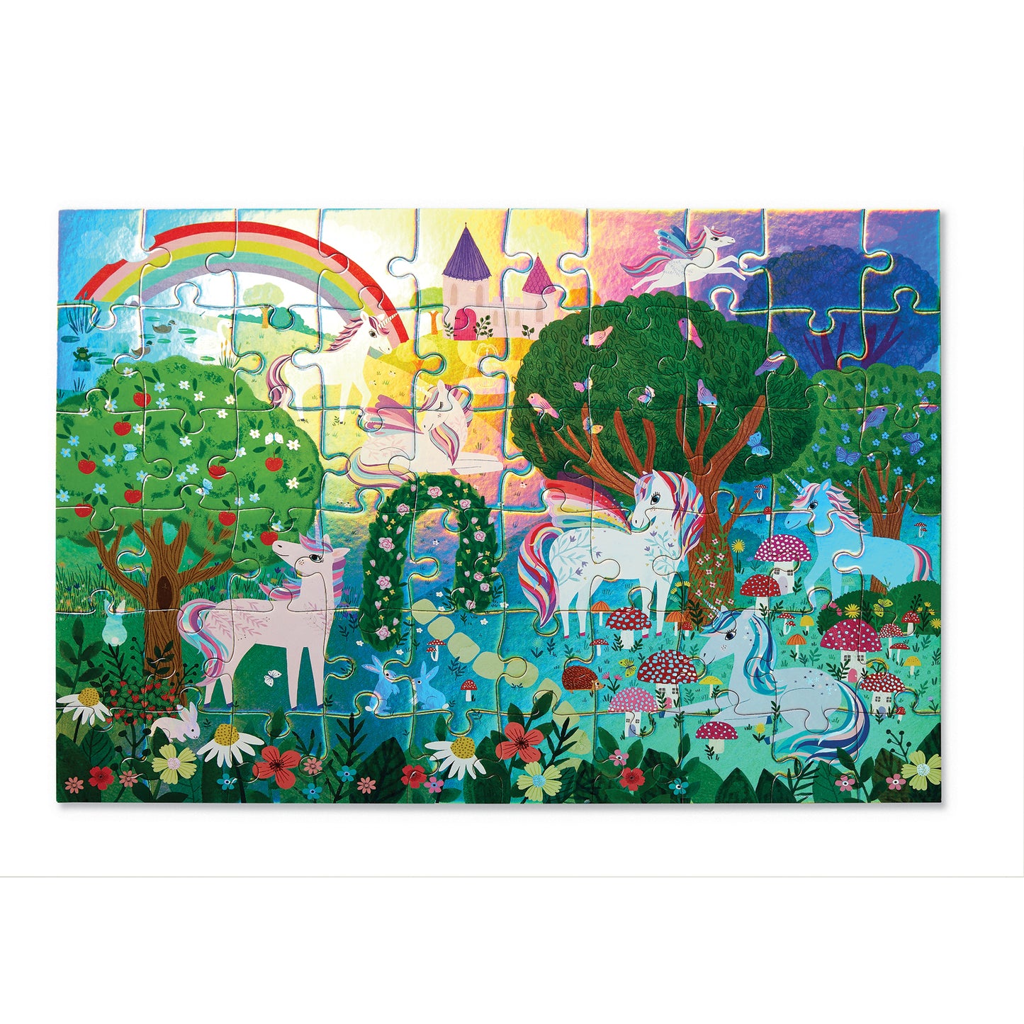 Crocodile Creek Puzzle 60pc Sparkling Unicorn