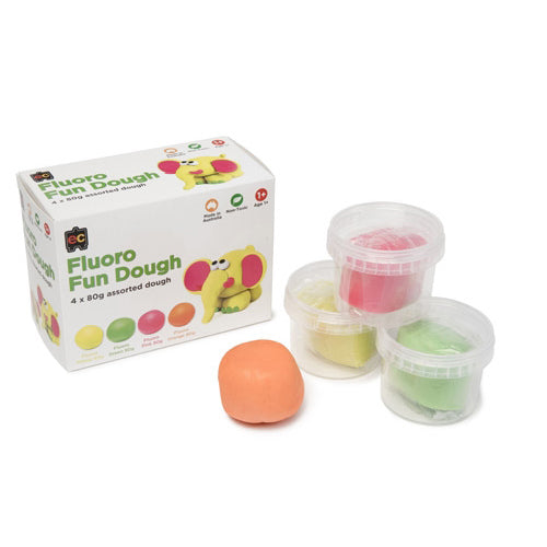 educational colours fluoro fun dough - Chalk