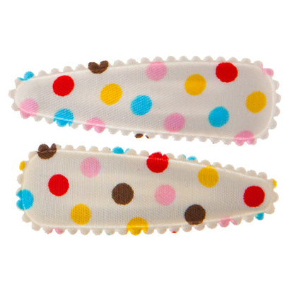 Goody Gumdrops Hair Snaps Polka Ivory - Chalk