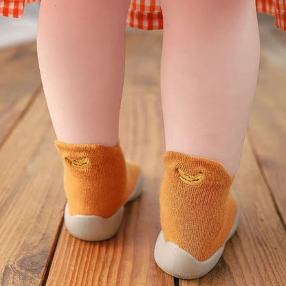 Hello Baby Moccs Sock Shoes Tangerine