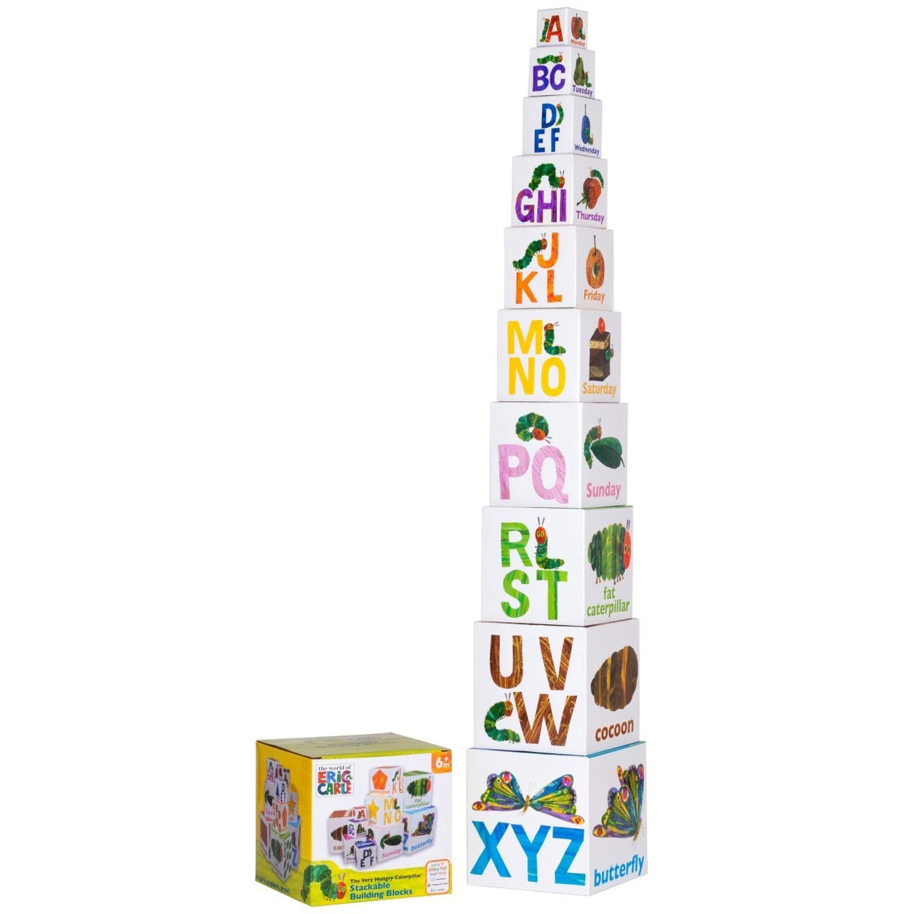 Eric Carle Stackable Learning Blocks Very Hungry Caterpillar - Chalk