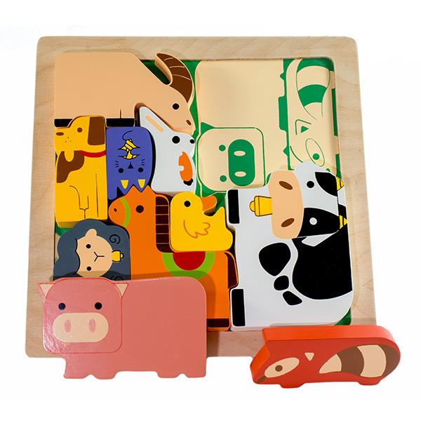 Kiddie Connect Chunky Puzzle Animal Farm