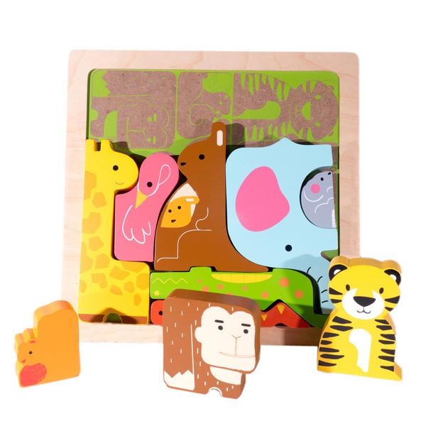 Kiddie Connect Chunky Puzzle Wild Animal