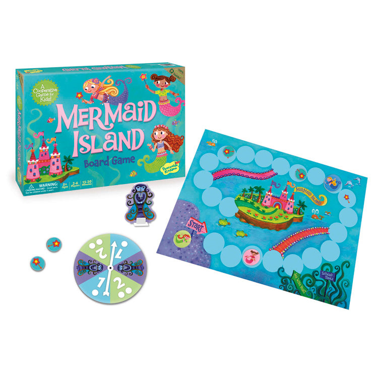 peaceable kingdom mermaid island board game - Chalk