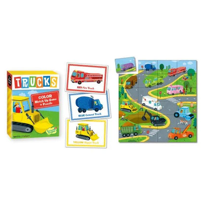 Peaceable Kingdom Match Up Game Trucks