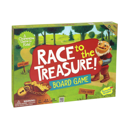 peaceable kingdom race to the treasure board game - Chalk