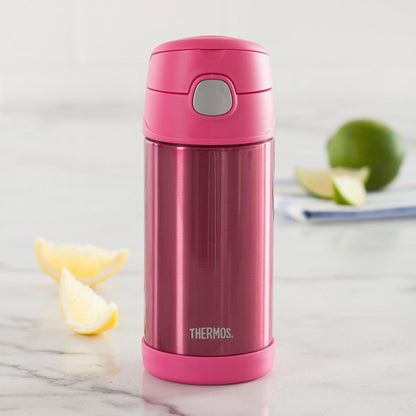 thermos 355ml insulated bottle pink - Chalk