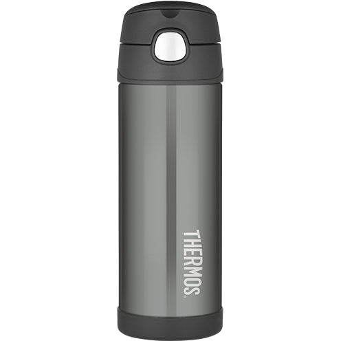 thermos 470ml insulated bottle charcoal - Chalk