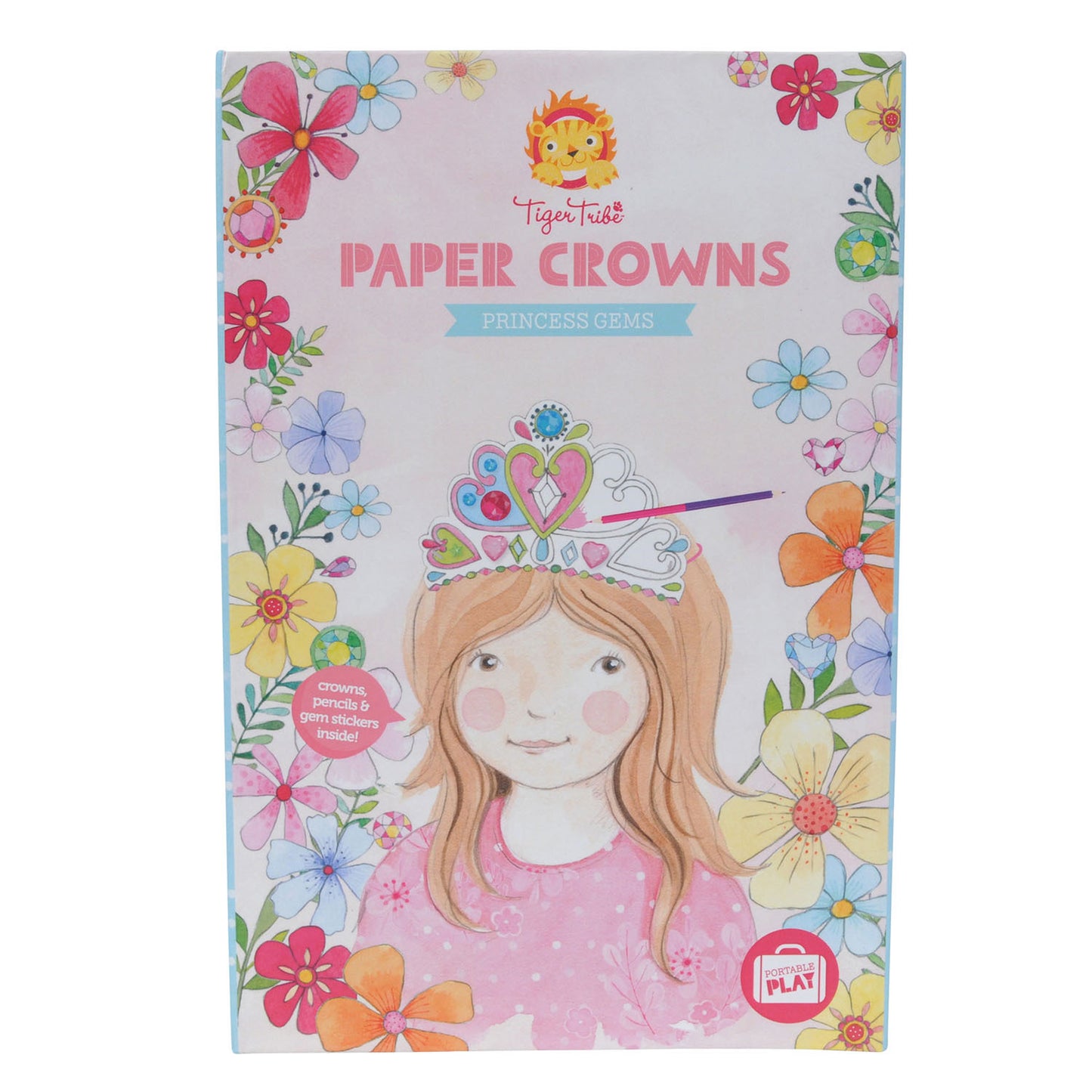 tiger tribe paper crowns - Chalk