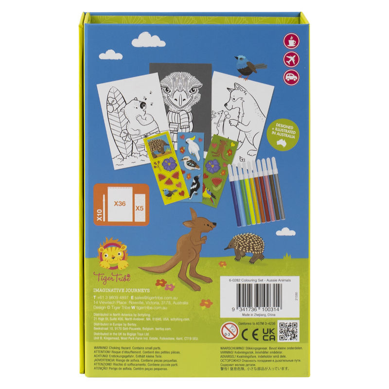 Tiger Tribe Colouring Set Aussie Animals